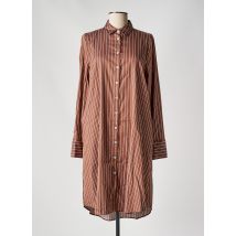ETERNA - Robe mi-longue marron en coton - Femme - Taille 38 - Modz