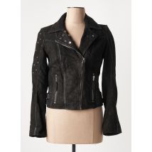 BLUE MONKEY - Veste en cuir noir en cuir d'agneau - Femme - Taille 34 - Modz