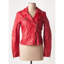 BLACK LINES - Veste en cuir rouge en cuir - Femme - Taille 38 - Modz