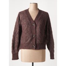 7 SEASONS - Gilet manches longues marron en acrylique - Femme - Taille 36 - Modz