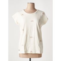 J&JOY - T-shirt beige en coton - Femme - Taille 34 - Modz