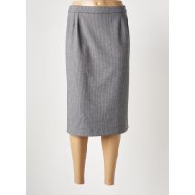GEVANA - Jupe mi-longue gris en polyester - Femme - Taille 44 - Modz