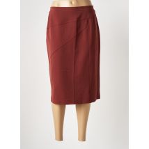 GRIFFON - Jupe mi-longue rouge en polyester - Femme - Taille 42 - Modz