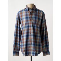 EASY LINE - Chemise manches longues bleu en coton - Homme - Taille M - Modz