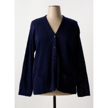 ANGELLA - Gilet manches longues bleu en acrylique - Femme - Taille 58 - Modz