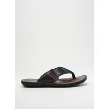 HIPNESS - Tongs noir en cuir - Homme - Taille 41 - Modz
