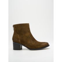 MINKA DESIGN - Bottines/Boots vert en cuir - Femme - Taille 40 - Modz