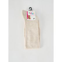 HUDSON - Chaussettes beige en coton - Unisexe - Taille 39-42 - Modz