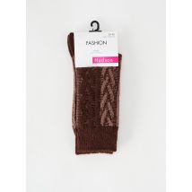 HUDSON - Chaussettes marron en acrylique - Femme - Taille 39-42 - Modz
