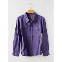 EUROPANN - Chemise manches longues violet en lin - Garçon - Taille TU - Modz