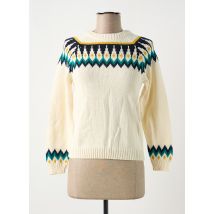 PRINCESSE NOMADE - Pull beige en coton - Femme - Taille 34 - Modz
