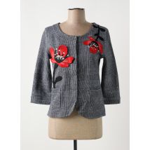MAMATAYOE - Veste chic gris en coton - Femme - Taille 38 - Modz