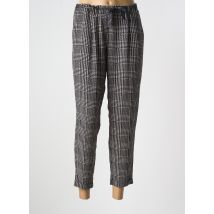 PLEASE - Pantalon 7/8 noir en polyester - Femme - Taille 40 - Modz