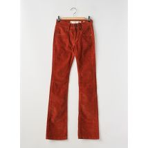 FREEMAN T.PORTER - Pantalon droit orange en coton - Femme - Taille W24 - Modz