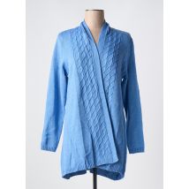 DUGER - Gilet manches longues bleu en acrylique - Femme - Taille 42 - Modz