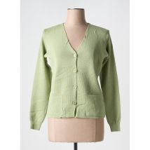 DUGER - Gilet manches longues vert en acrylique - Femme - Taille 38 - Modz