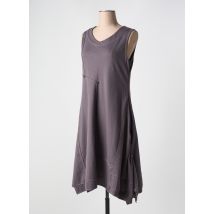 INFINI MOI - Robe mi-longue gris en polyamide - Femme - Taille 40 - Modz