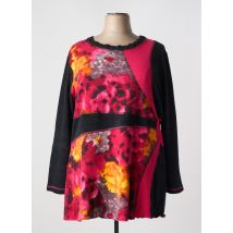S.QUISE - Pull tunique rouge en polyester - Femme - Taille 50 - Modz