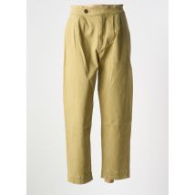 LEON & HARPER - Pantalon droit beige en coton - Femme - Taille 38 - Modz