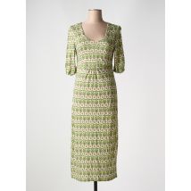 AGATHE & LOUISE - Robe mi-longue vert en viscose - Femme - Taille 42 - Modz