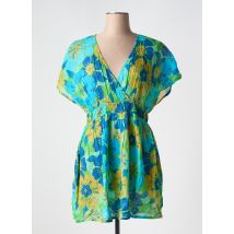 L'ATELIER D'ANNA - Robe courte bleu en coton - Femme - Taille 48 - Modz