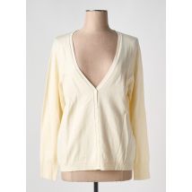 ÉTYMOLOGIE - Gilet manches longues beige en viscose - Femme - Taille 40 - Modz