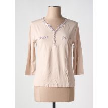 SOIE POUR SOI - T-shirt beige en coton - Femme - Taille 36 - Modz