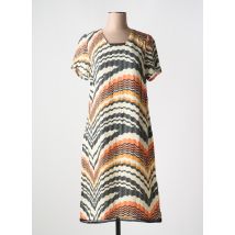 IMPULSION - Robe mi-longue orange en viscose - Femme - Taille 42 - Modz