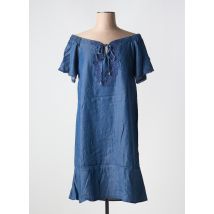JUS D'ORANGE - Robe mi-longue bleu en tencel - Femme - Taille 42 - Modz