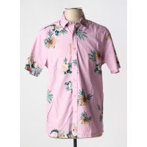 OXBOW - Chemise manches courtes rose en coton - Homme - Taille L - Modz