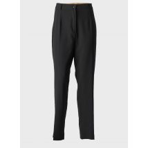 MODE DE PARIS - Pantalon droit noir en polyamide - Femme - Taille 48 - Modz