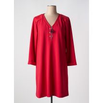 LIL PARIS - Robe mi-longue rouge en polyester - Femme - Taille 38 - Modz