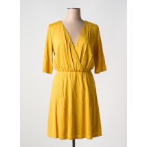 FRANSA - Robe mi-longue jaune en viscose - Femme - Taille 38 - Modz