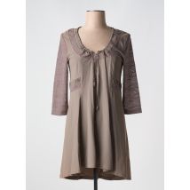DECA - Robe courte marron en polyamide - Femme - Taille 40 - Modz