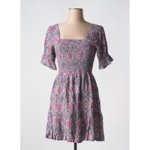 MADE IN ITALY - Robe courte violet en viscose - Femme - Taille 36 - Modz