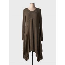 DECA - Robe mi-longue vert en polyester - Femme - Taille 42 - Modz