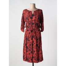 FRANSA - Robe mi-longue orange en viscose - Femme - Taille 38 - Modz