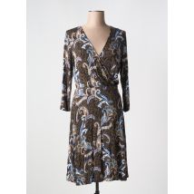 FRANSA - Robe mi-longue marron en viscose - Femme - Taille 38 - Modz