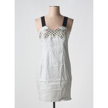 COP COPINE - Robe courte gris en coton - Femme - Taille 36 - Modz