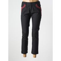 BESS - Pantalon 7/8 noir en coton - Femme - Taille 40 - Modz