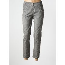 DECA - Pantalon slim gris en coton - Femme - Taille 36 - Modz