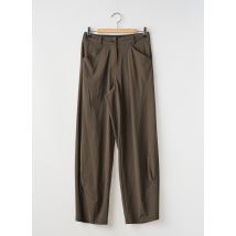 3322 - Pantalon droit marron en polyamide - Femme - Taille 36 - Modz