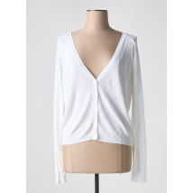 COP COPINE - Gilet manches longues blanc en viscose - Femme - Taille 40 - Modz