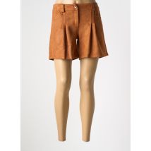LILI & CAROLINE - Short marron en polyester - Femme - Taille 38 - Modz