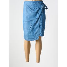 ONE STEP - Jupe mi-longue bleu en lyocell - Femme - Taille 42 - Modz