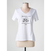 LES BONHEURS DE SOPHIE - T-shirt blanc en coton - Femme - Taille 38 - Modz