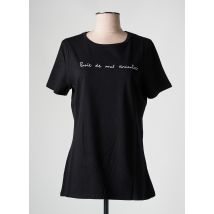 LES BONHEURS DE SOPHIE - T-shirt noir en coton - Femme - Taille 42 - Modz