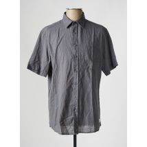 DEFACTO - Chemise manches courtes gris en coton - Homme - Taille M - Modz