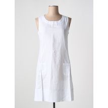 ESPRIT DE LA MER - Robe mi-longue blanc en lin - Femme - Taille 44 - Modz