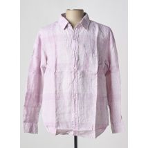 ESPRIT DE LA MER - Chemise manches longues violet en lin - Homme - Taille L - Modz